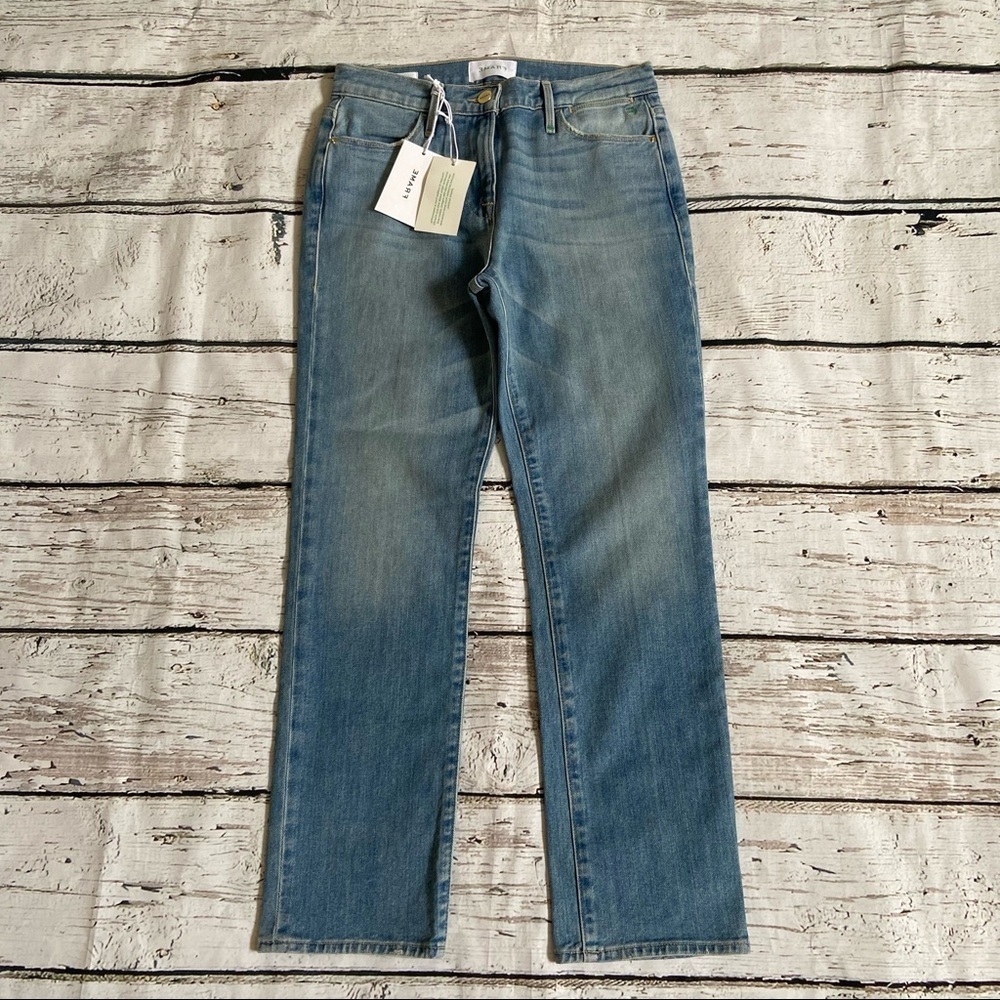NWT Frame Denim Lehigh Straight Jeans Size 26 - Picture 1 of 11